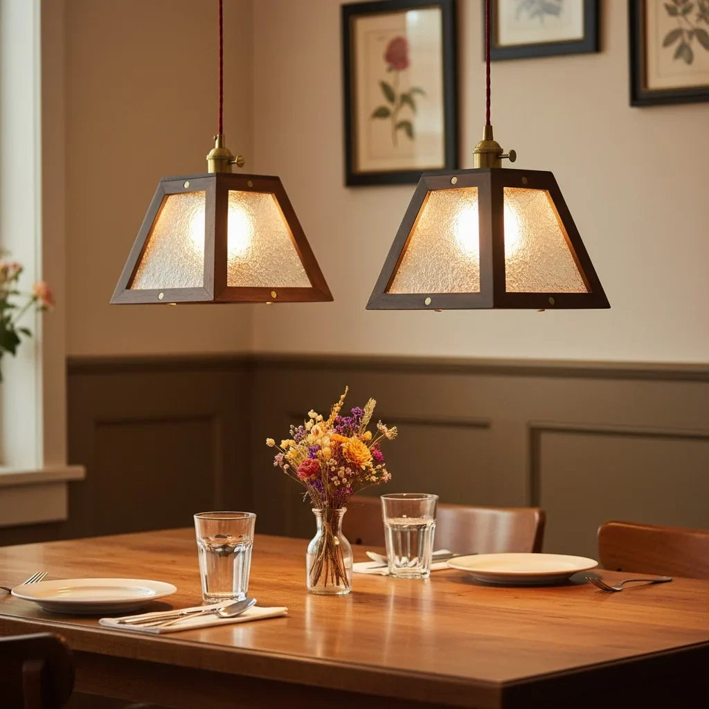 retro-floral-pattern-glass-pendant-light