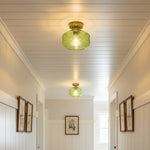 retro-pattern-glass-semi-flush-ceiling-light