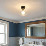 retro-pattern-glass-semi-flush-ceiling-light