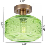 retro-pattern-glass-semi-flush-ceiling-light