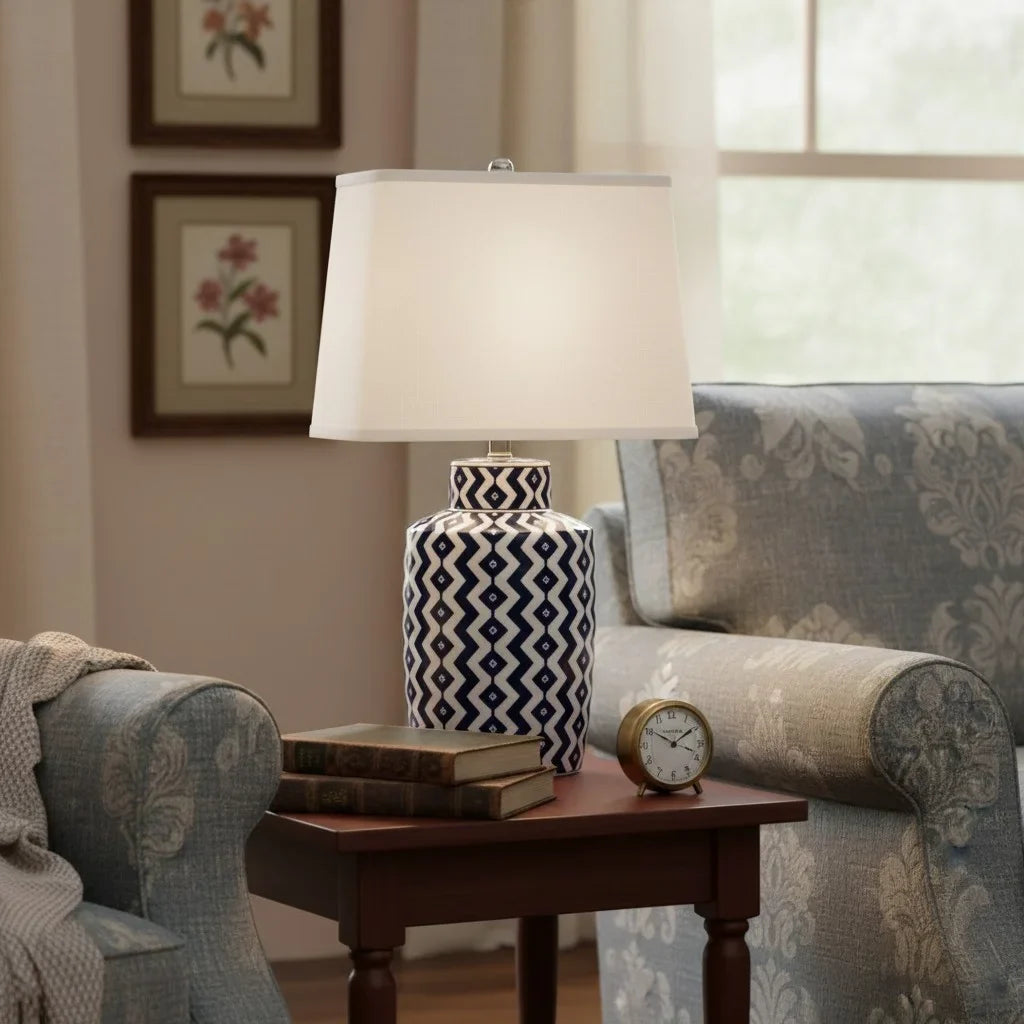 retro-geometric-carved-fabric-ceramic-table-lamp