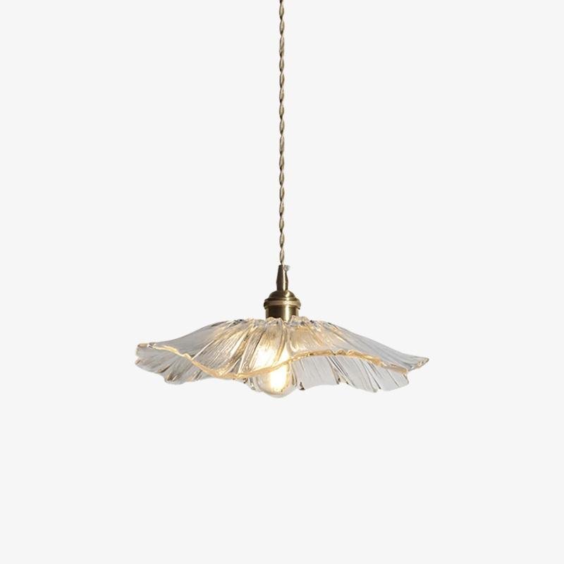 Retro Lotus Creative Glass Pendant Lamp