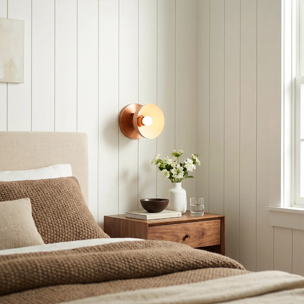 contemporary-1-light-round-brass-wall-light