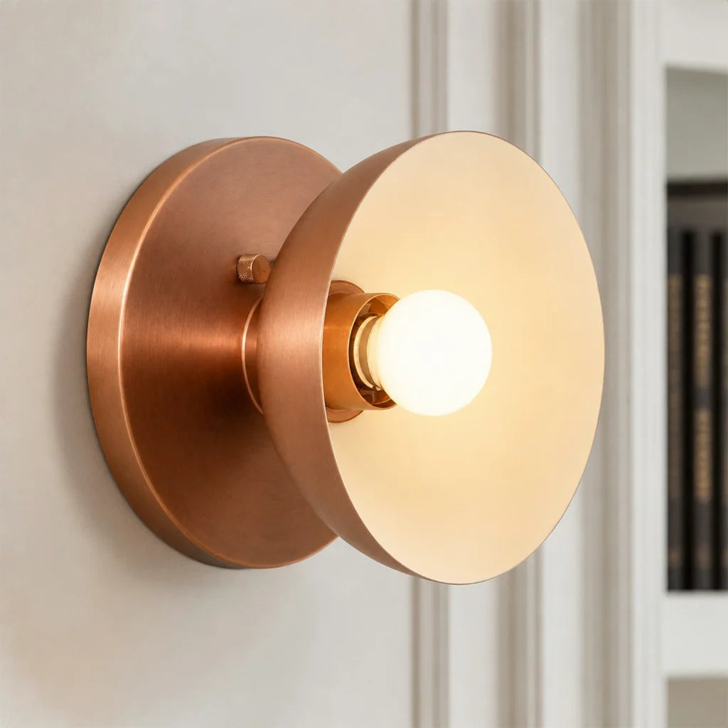 contemporary-1-light-round-brass-wall-light