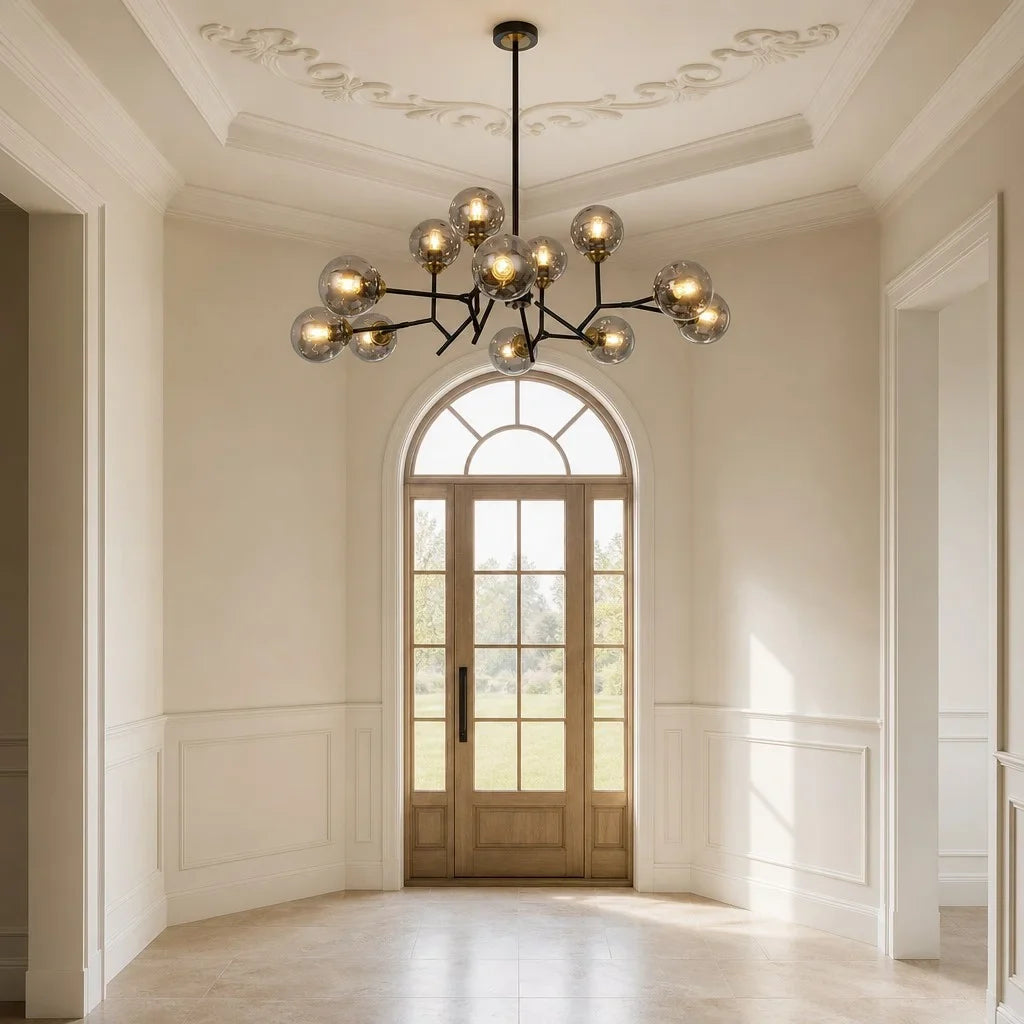 moira-nordic-black-branching-globe-glass-shade-chandelier
