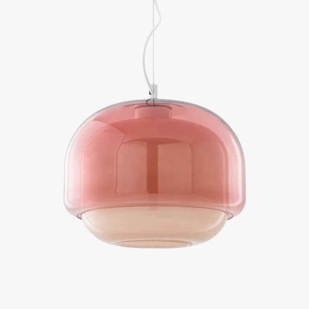 modern-nordic-round-double-dome-colorful-glass-pendant-light