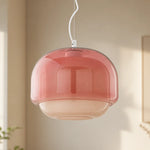 modern-nordic-round-double-dome-colorful-glass-pendant-light
