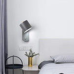 Rotatable Cylinder Plug In Wall Lamp