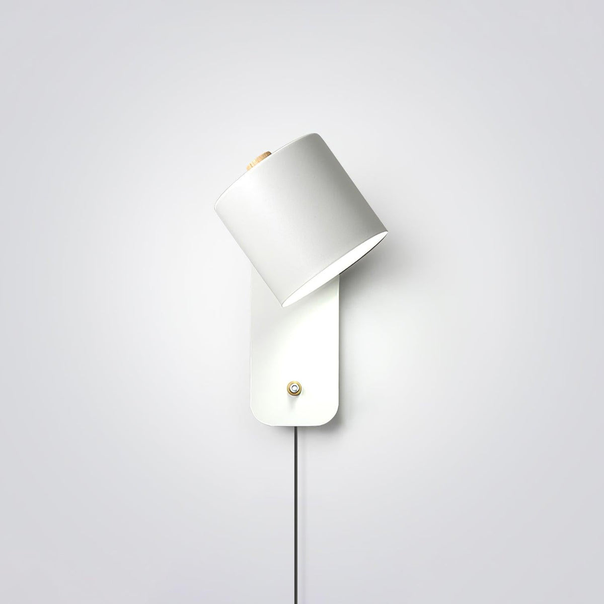 Rotatable Cylinder Plug In Wall Lamp