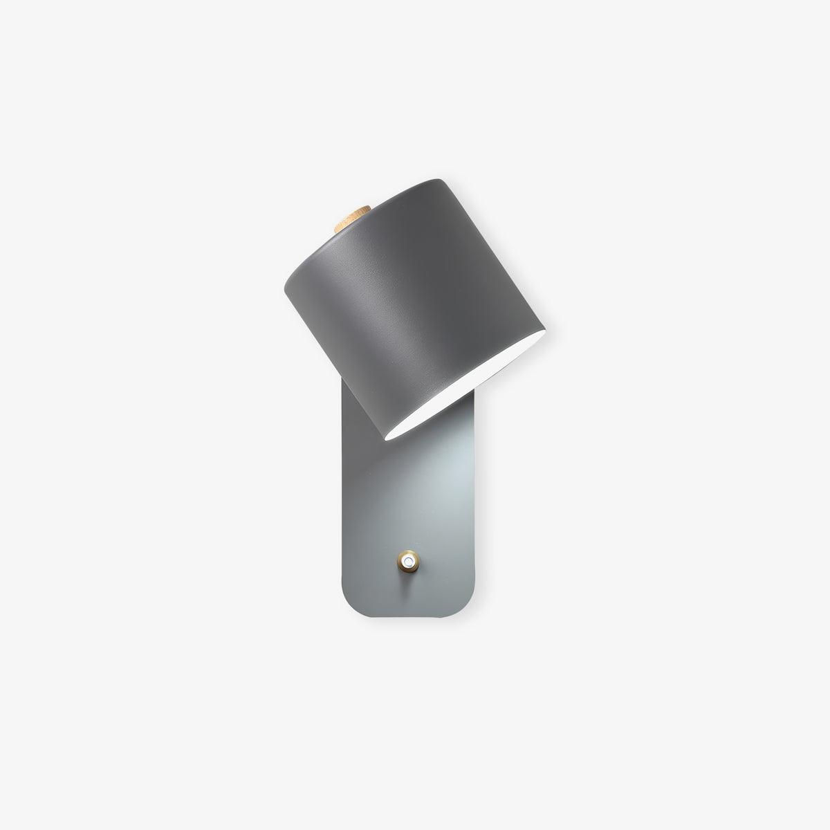 Rotatable Cylinder Plug In Wall Lamp