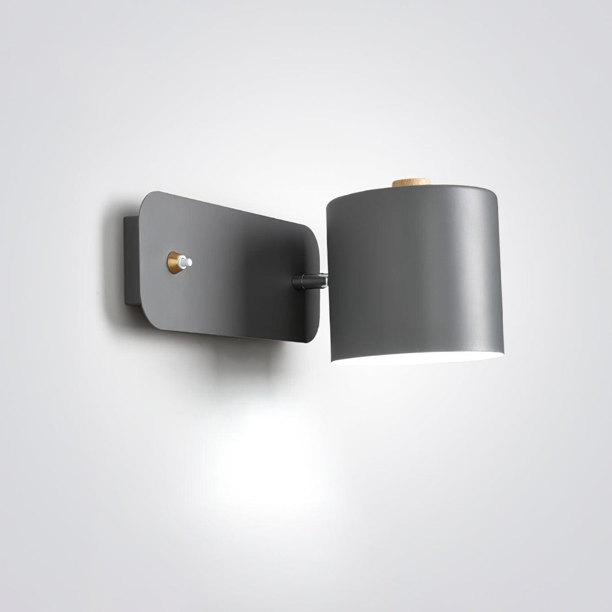 Rotatable Cylinder Plug In Wall Lamp