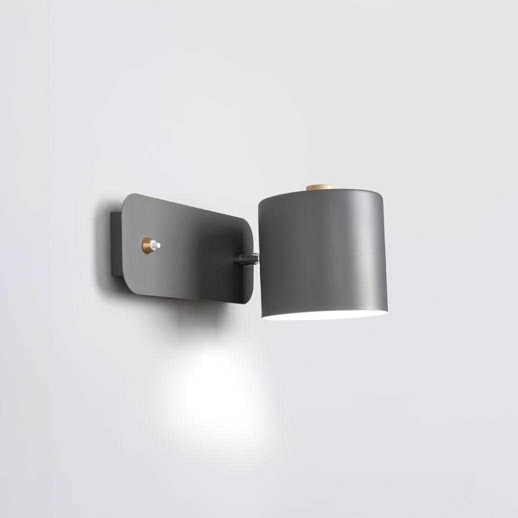 Rotatable Cylinder Plug In Wall Lamp