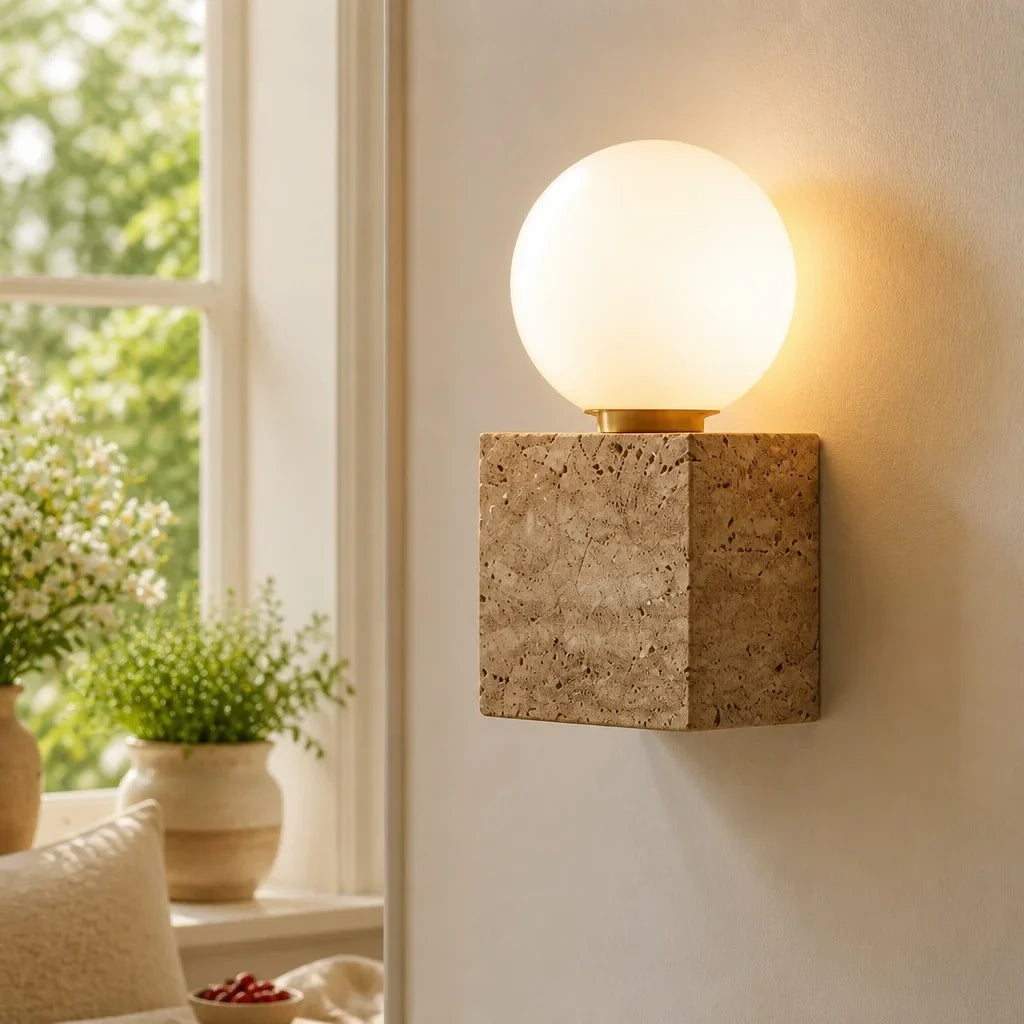 sage-earthy-led-travertine-cube-wall-lamp
