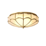 Scalloped Flush Ceiling Light