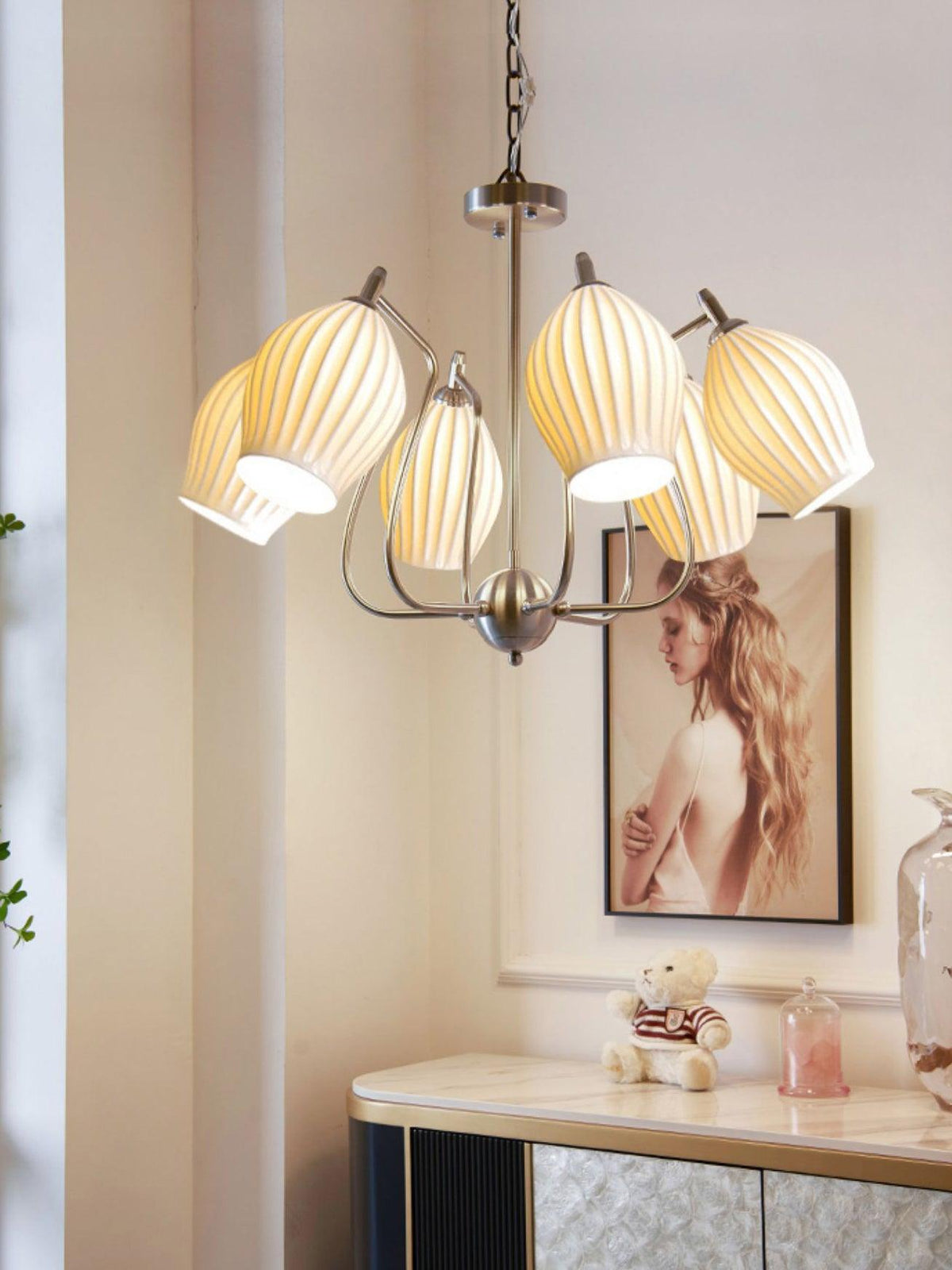 Ceramic_Ribbed_Chandelier