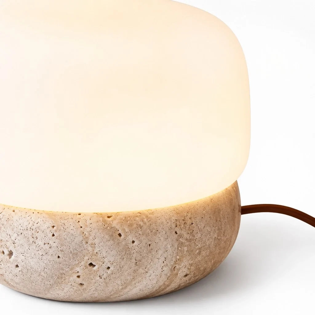 solenne-minimalist-mushroom-travertine-table-light