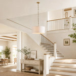 modern-farmhouse-linen-drum-pendant-light