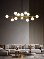Staggered Glass Globes Chandelier