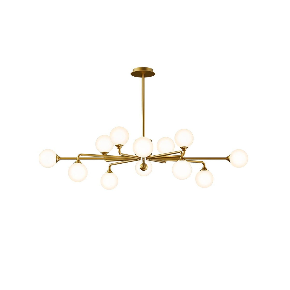 Staggered Glass Globes Chandelier