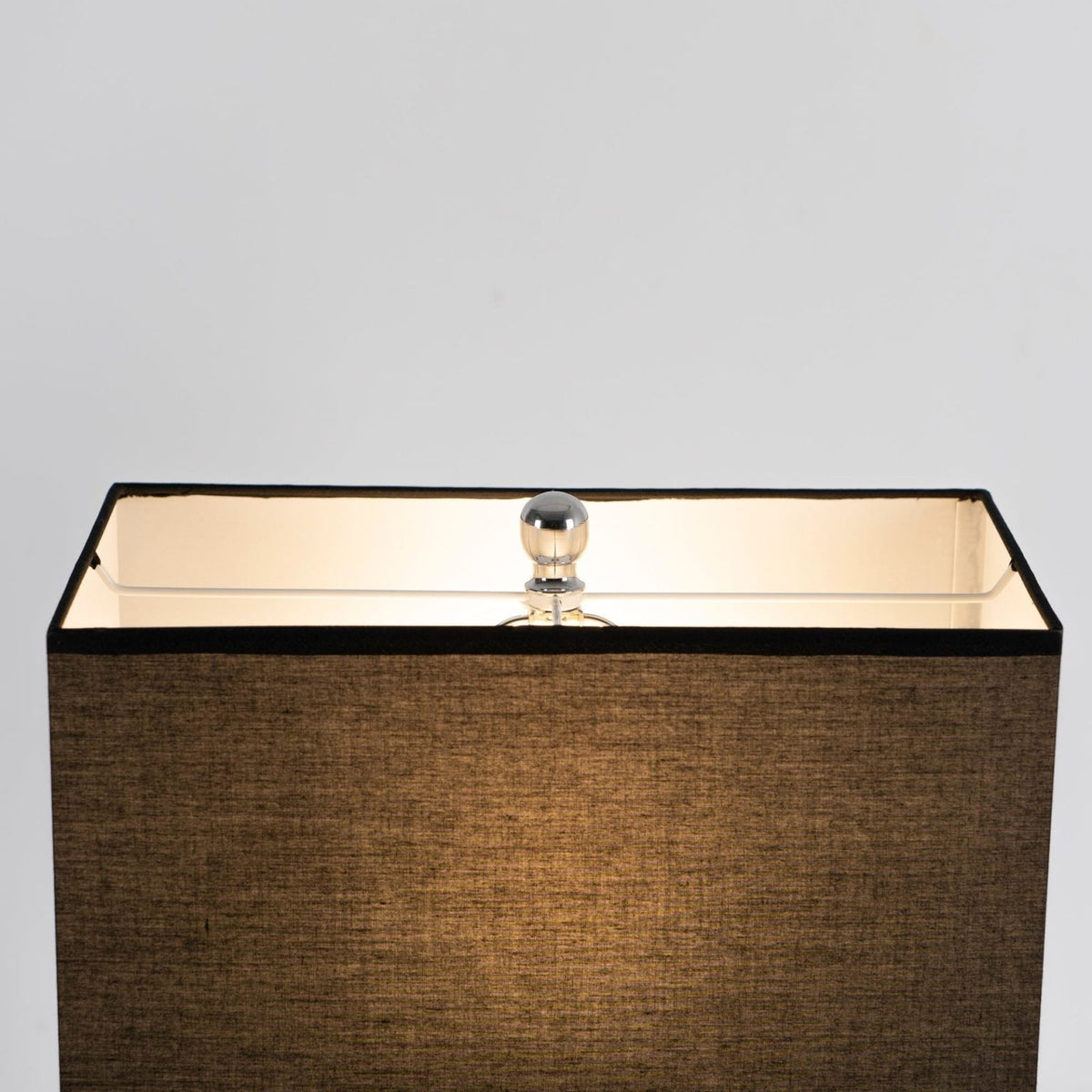 Polished Steel Table Lamp