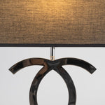 Polished Steel Table Lamp