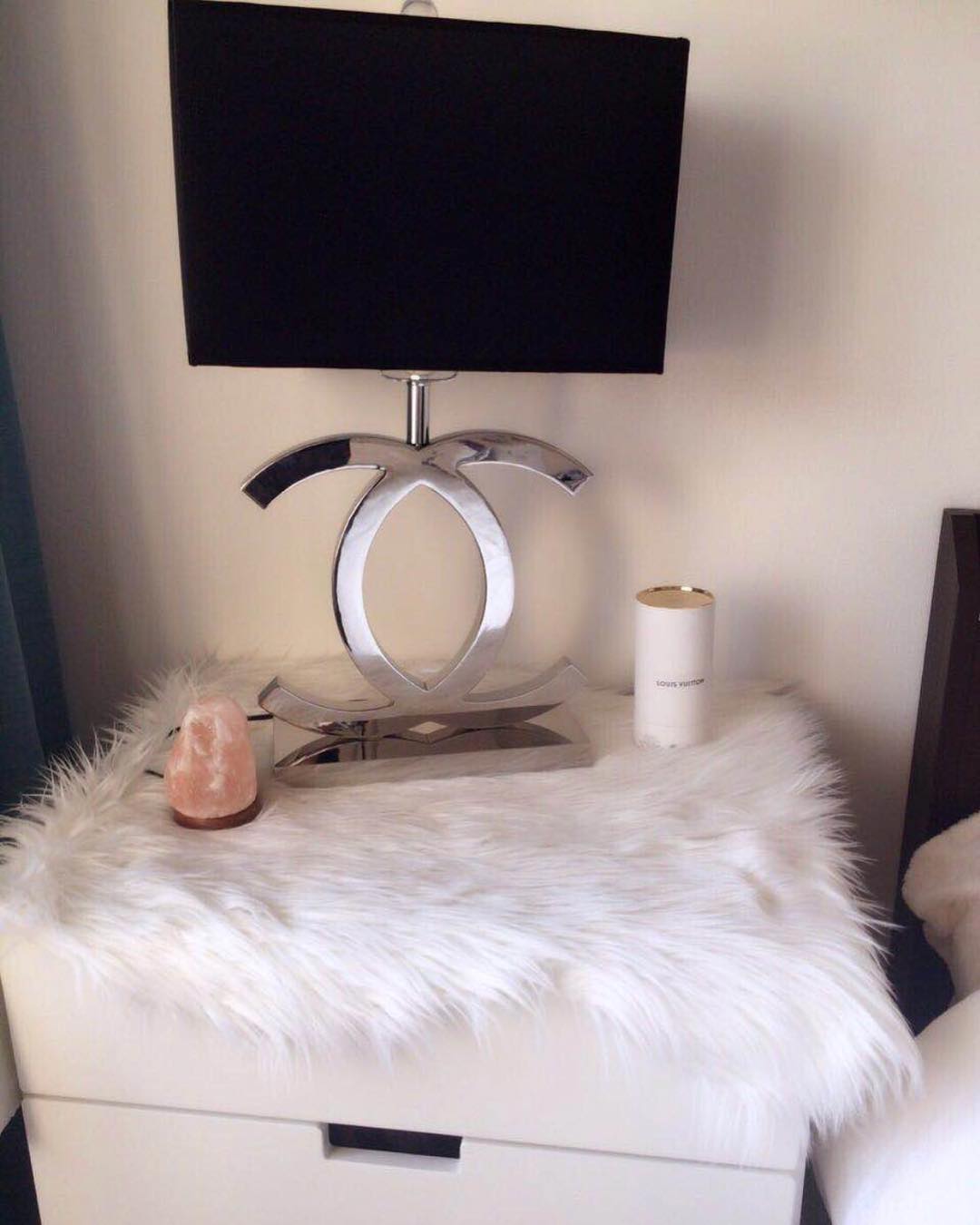 Polished Steel Table Lamp