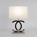 Polished Steel Table Lamp