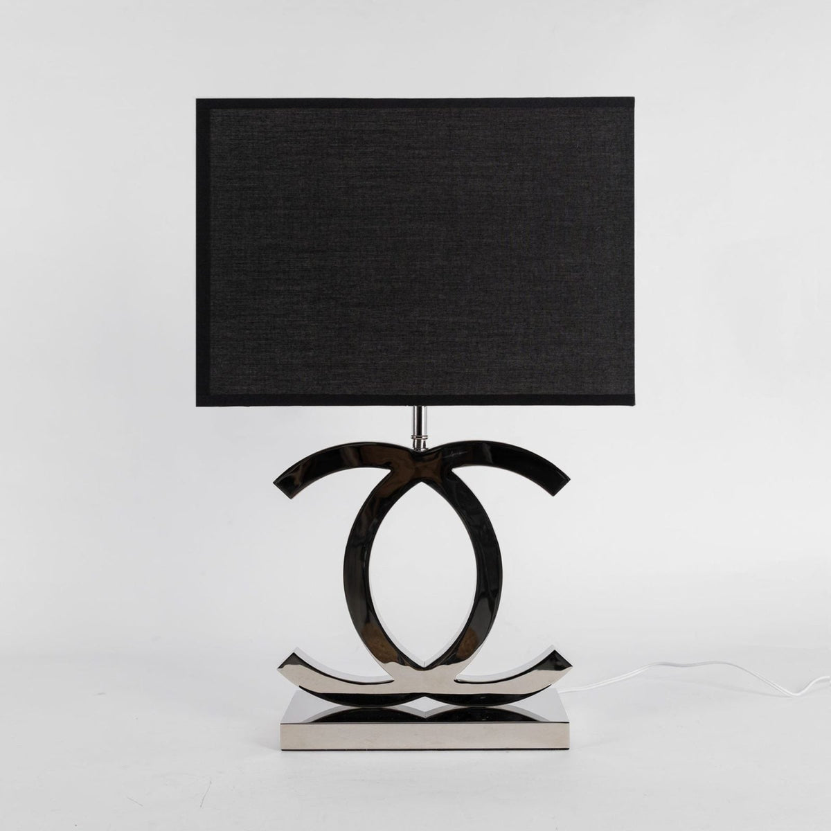 Polished Steel Table Lamp