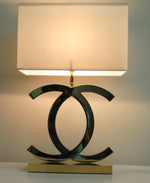 Polished Steel Table Lamp