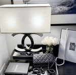 Polished Steel Table Lamp