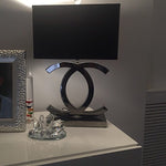 Polished Steel Table Lamp