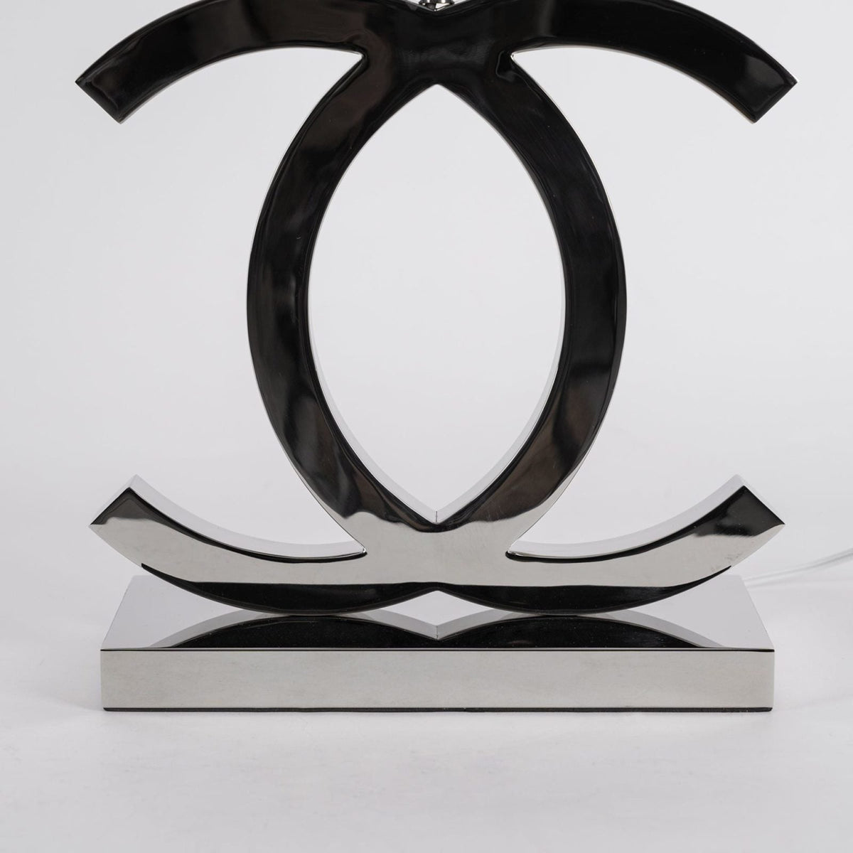 Polished Steel Table Lamp
