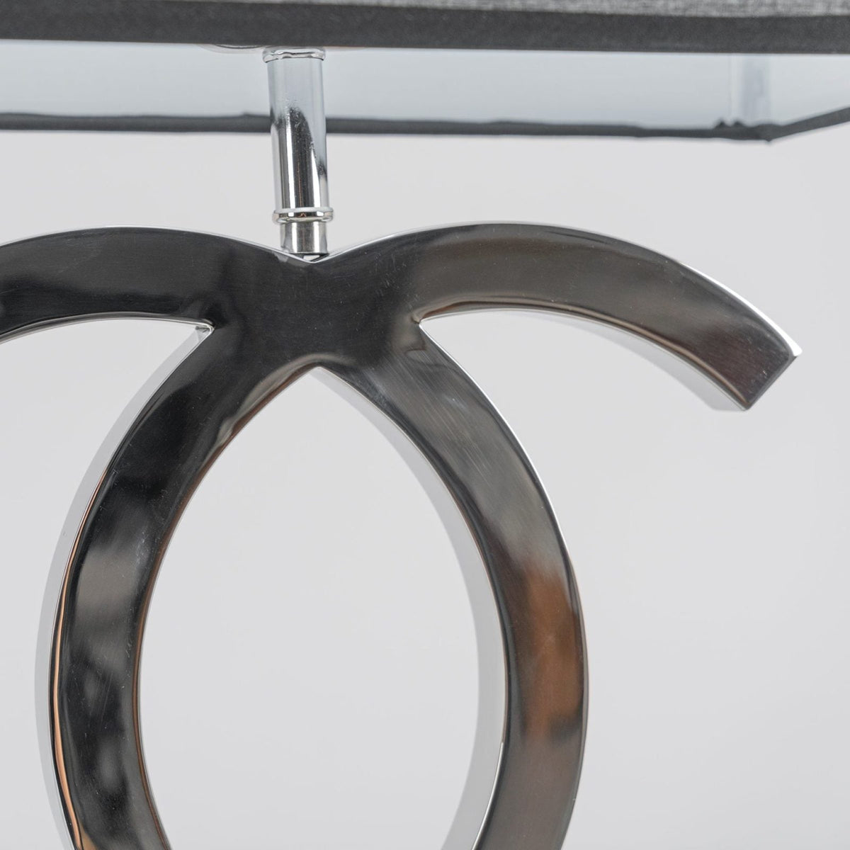 Polished Steel Table Lamp