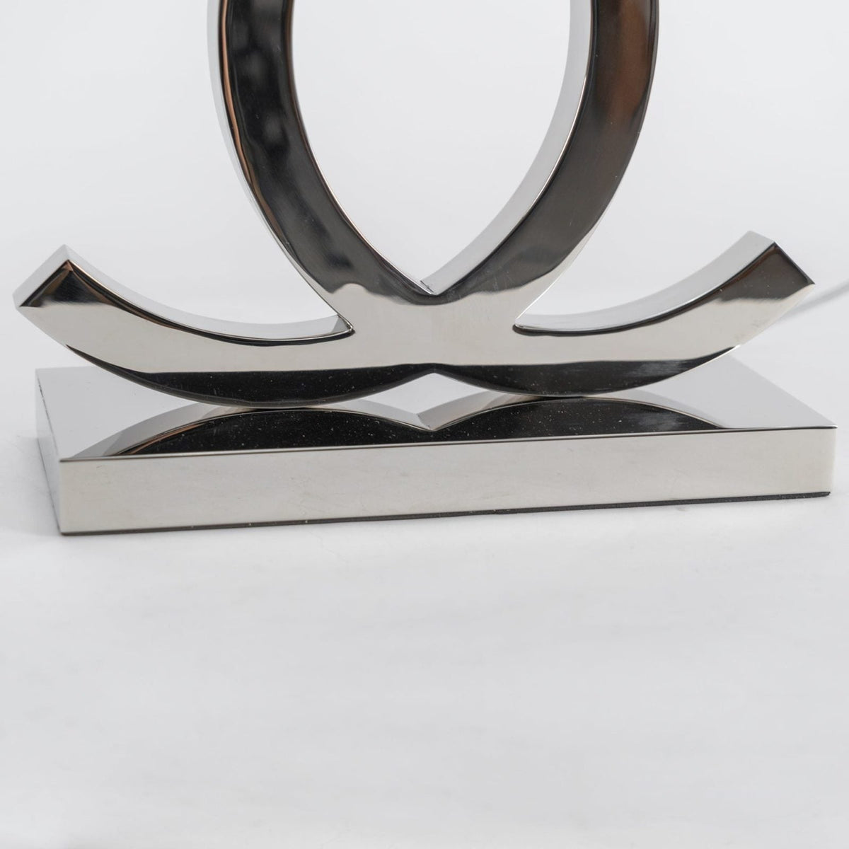 Polished Steel Table Lamp