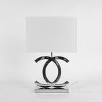 Polished Steel Table Lamp