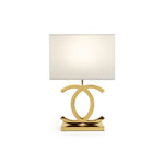 Polished Steel Table Lamp