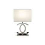 Polished Steel Table Lamp