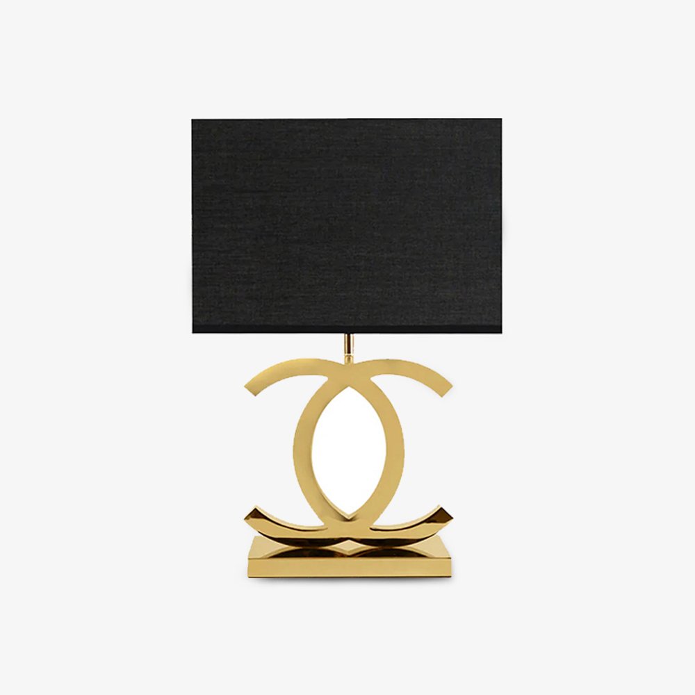 Polished Steel Table Lamp