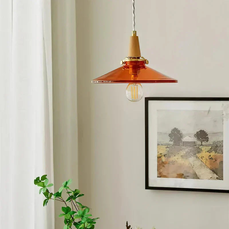 stilbon-nordic-creative-umbrella-orange-glass-pendant-light