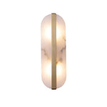 Alabaster Stone Wall Sconce with LED Illumina