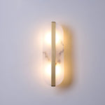 Alabaster Stone Wall Sconce with LED Illumina