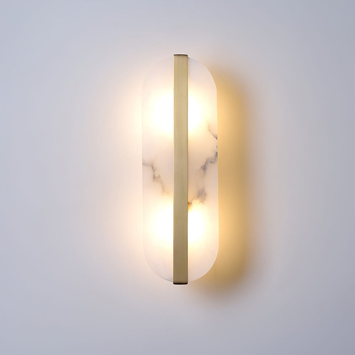 Alabaster Stone Wall Sconce with LED Illumina