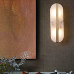 Alabaster Stone Wall Sconce with LED Illumina