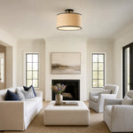 drum-woven-flush-mount-ceiling-light