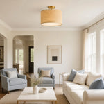 drum-woven-flush-mount-ceiling-light