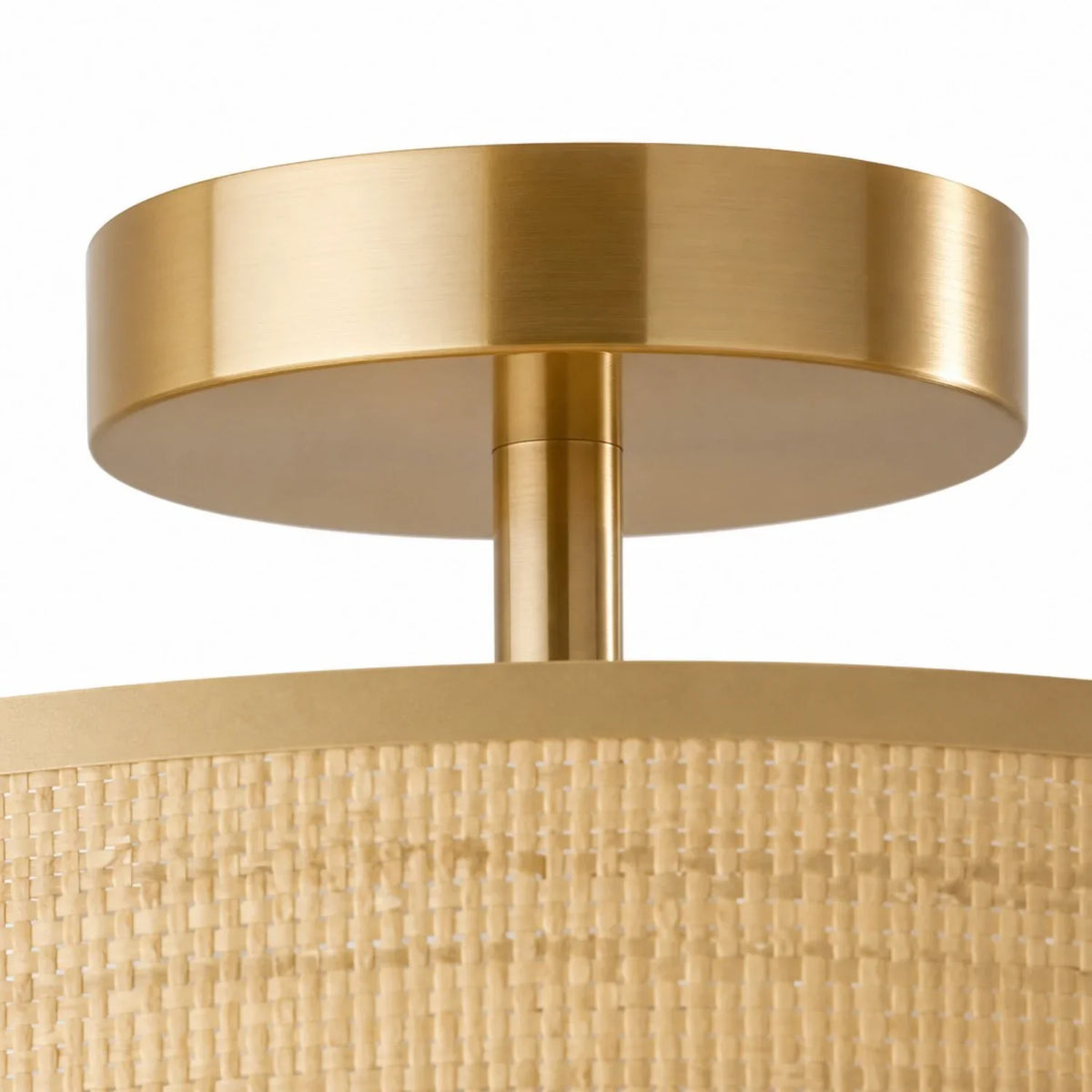 drum-woven-flush-mount-ceiling-light