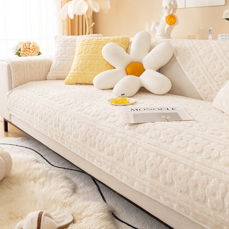 Three-dimensional Flower Pattern Minihouzz Couch Cover