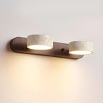 Travertine Duo Wood Wall Light 1