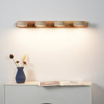 Travertine Duo Wood Wall Light 1