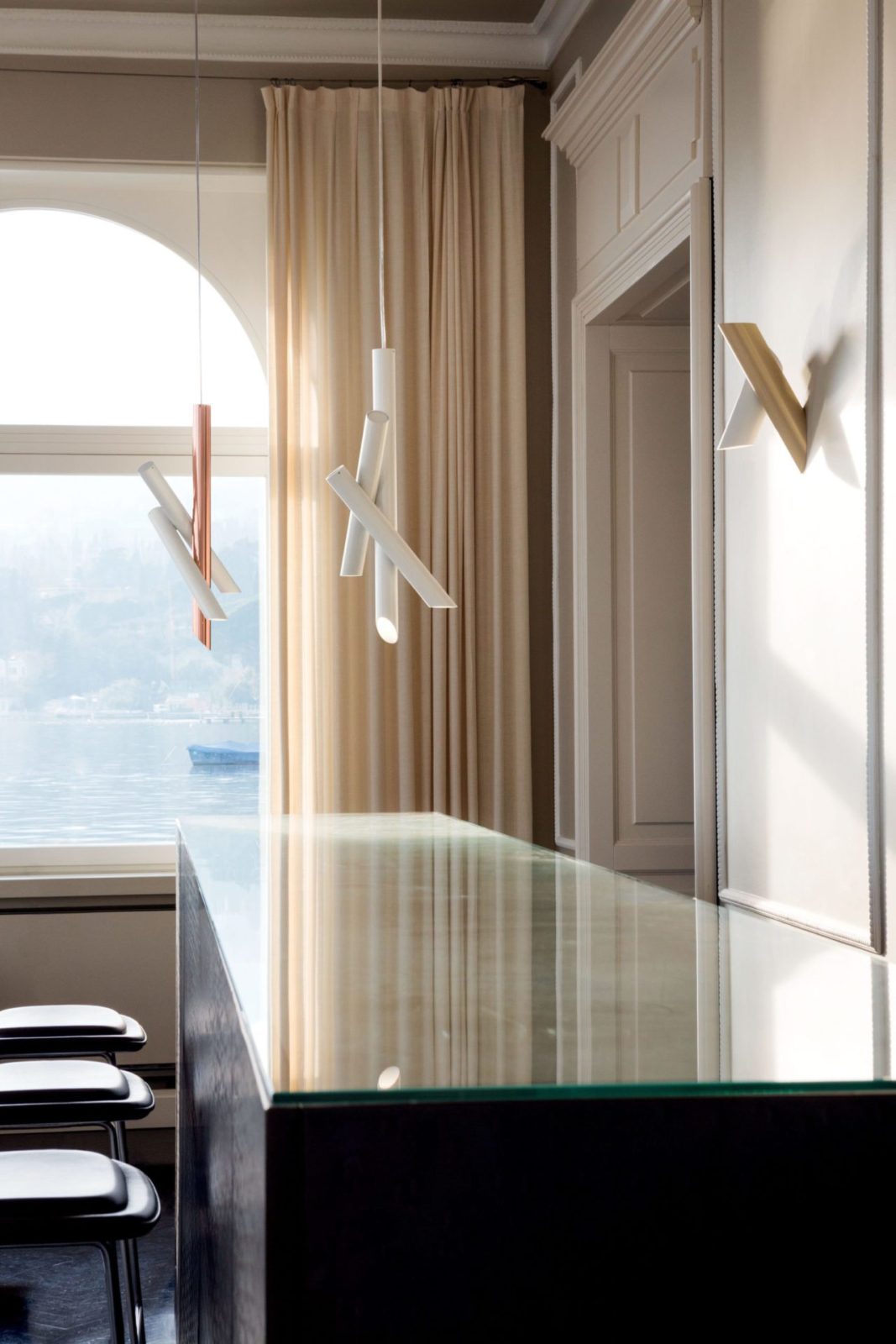 Tubular Glass Pendant Light